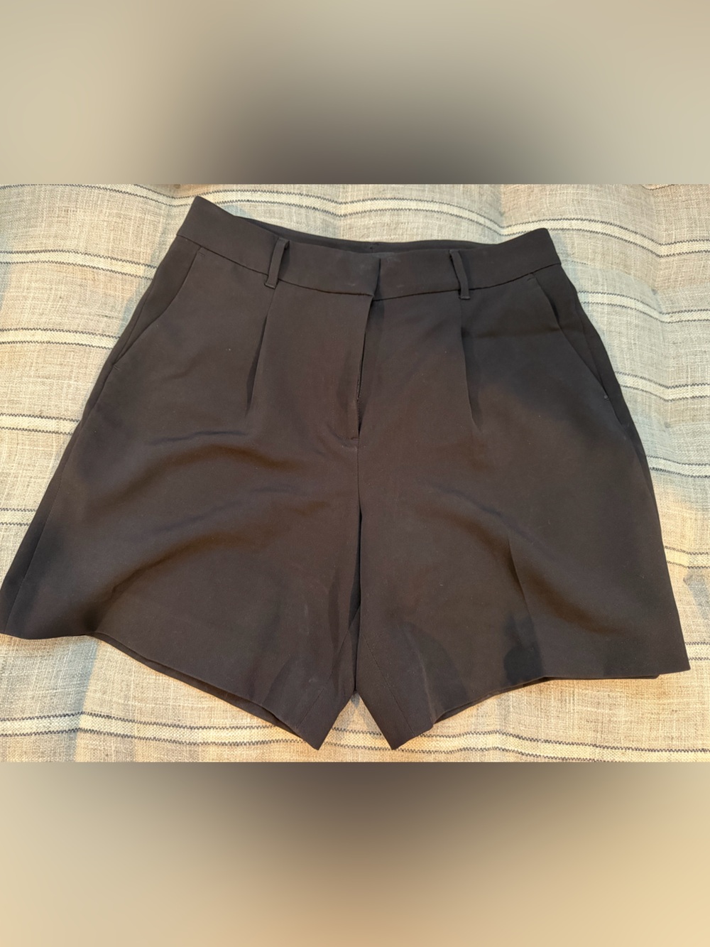 White House Black Market Black High-Waist Tailored Shorts